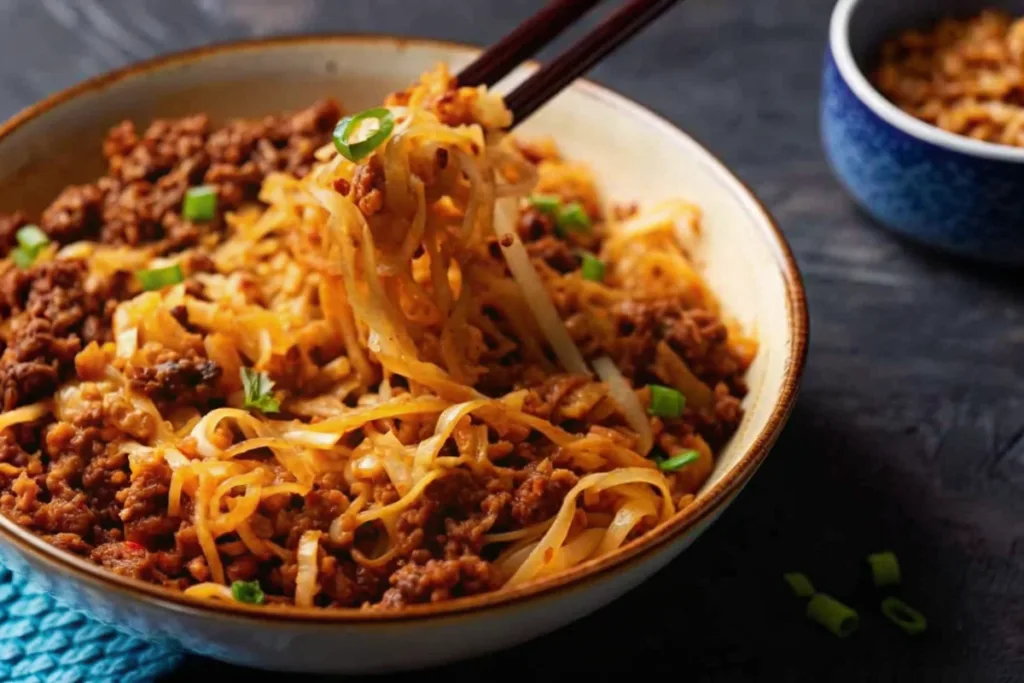 Spicy Beef Sambal Noodles