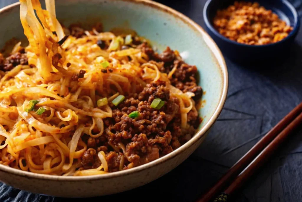 Spicy Beef Sambal Noodles