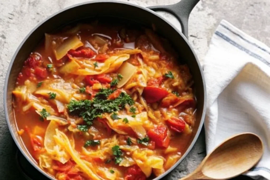 Sweet and Sour Cabbage Soup
