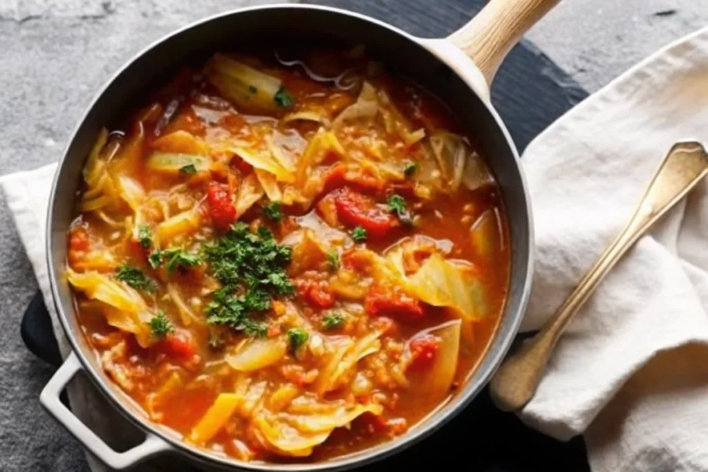 Sweet and Sour Cabbage Soup