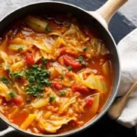 Sweet and Sour Cabbage Soup