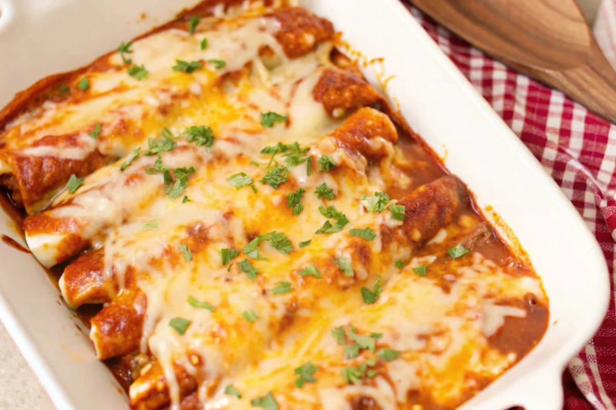 The Best Ground Beef Enchiladas