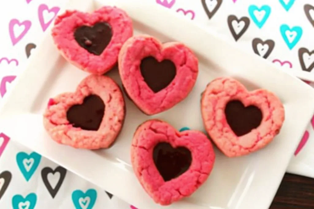 Valentine Cake Mix Cookies