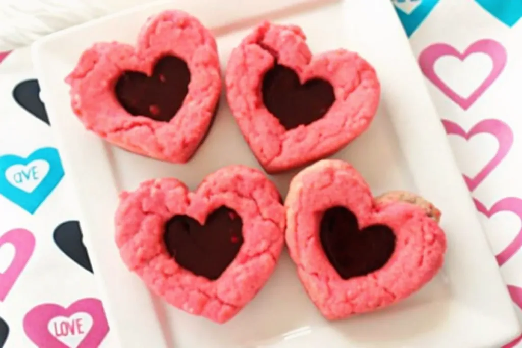 Valentine Cake Mix Cookies