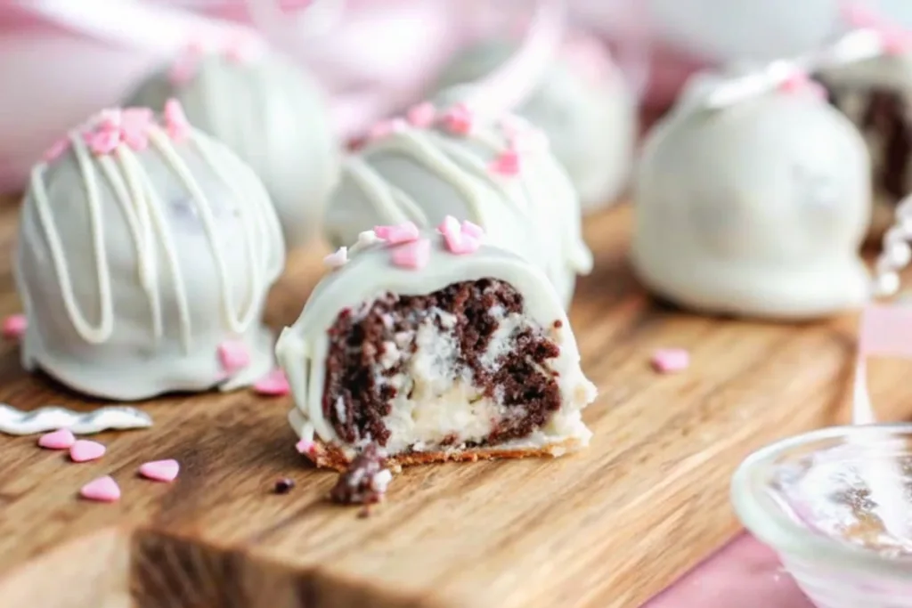 Valentine Cookie Balls with Oreos