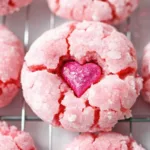 Valentine Crinkle Cookies