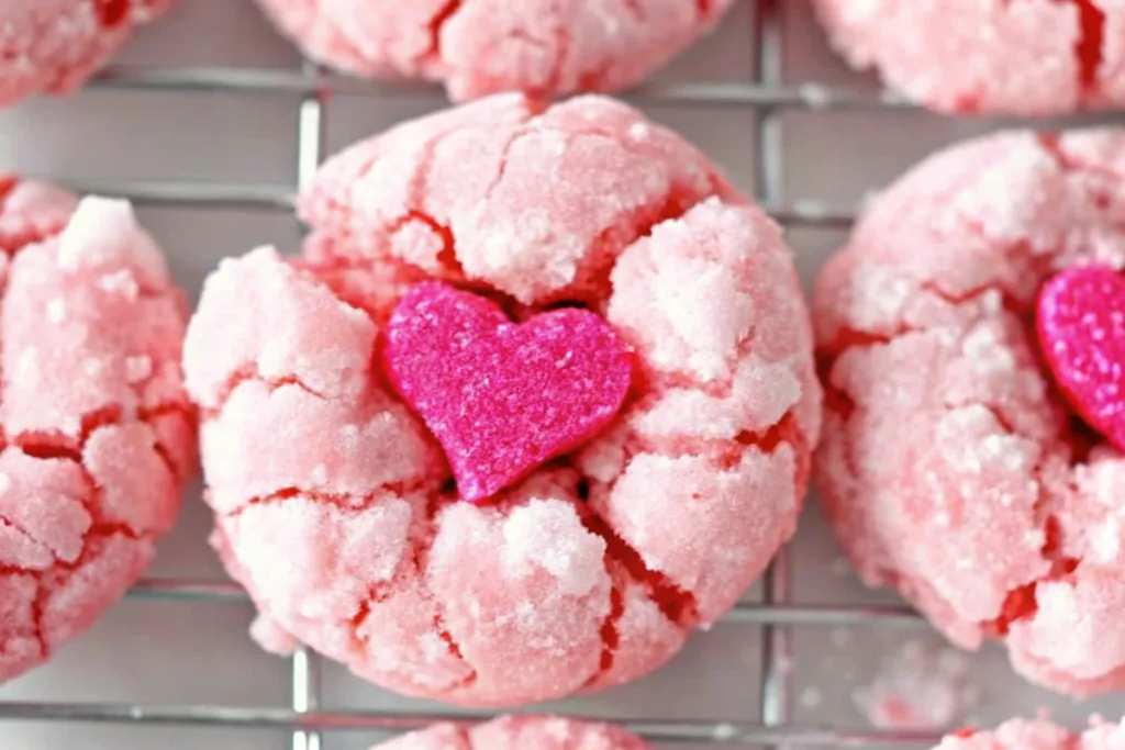 Valentine Crinkle Cookies