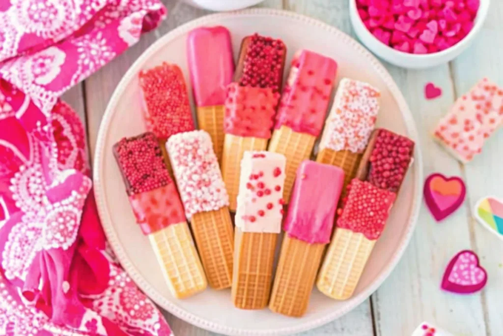 Valentine Sugar Wafer Cookies