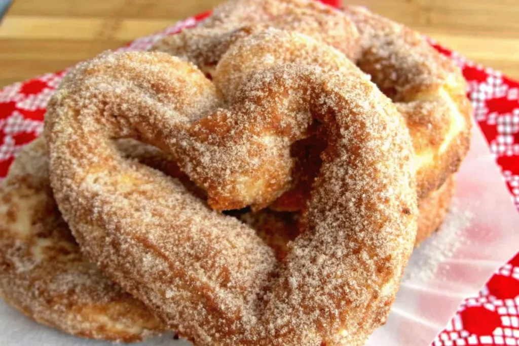 Valentine's Cinnamon Sugar Pretzels
