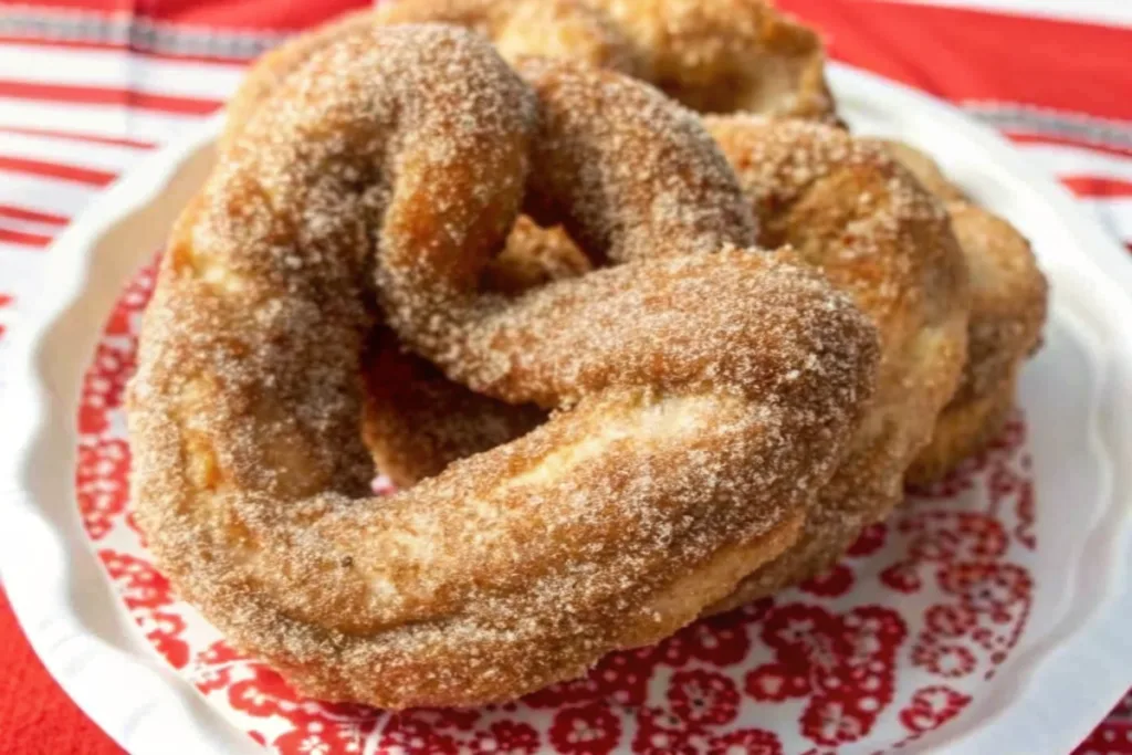 Valentine's Cinnamon Sugar Pretzels