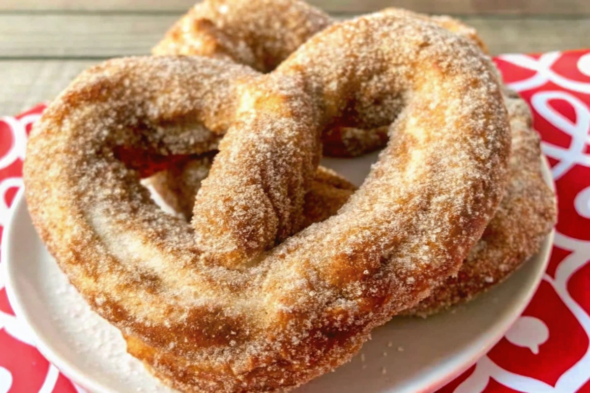 Valentine's Cinnamon Sugar Pretzels