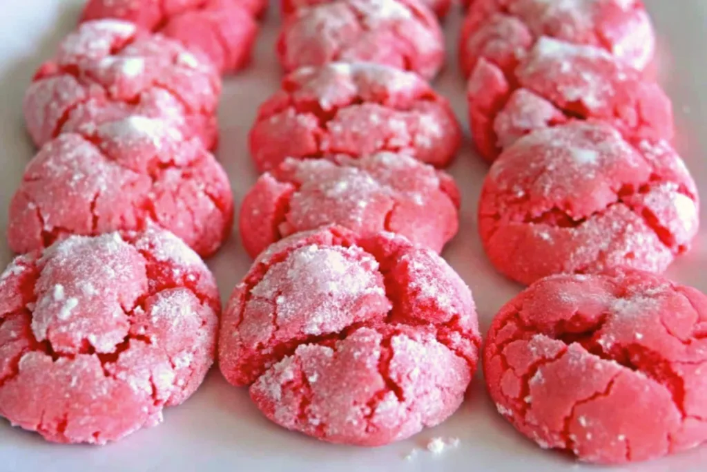 Valentines Day Crinkle Cookies