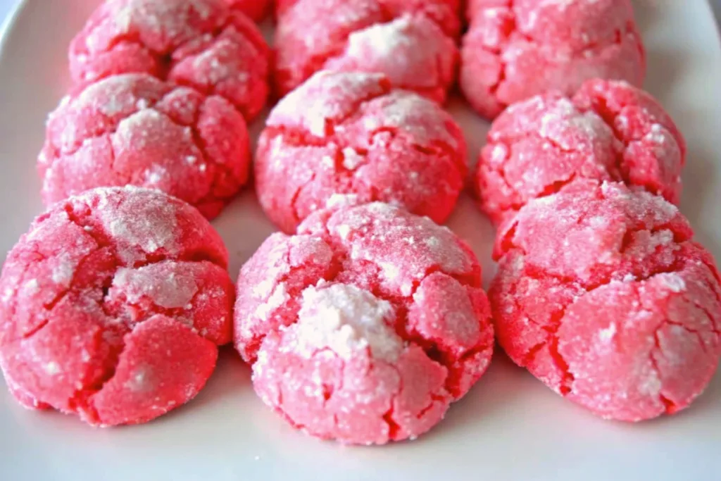 Valentines Day Crinkle Cookies