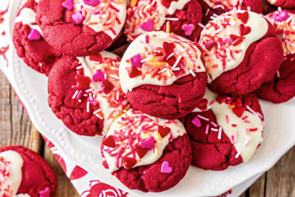Valentine's Day Red Velvet Cookies
