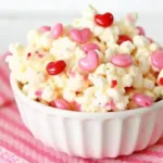 Valentine's Day White Chocolate Popcorn