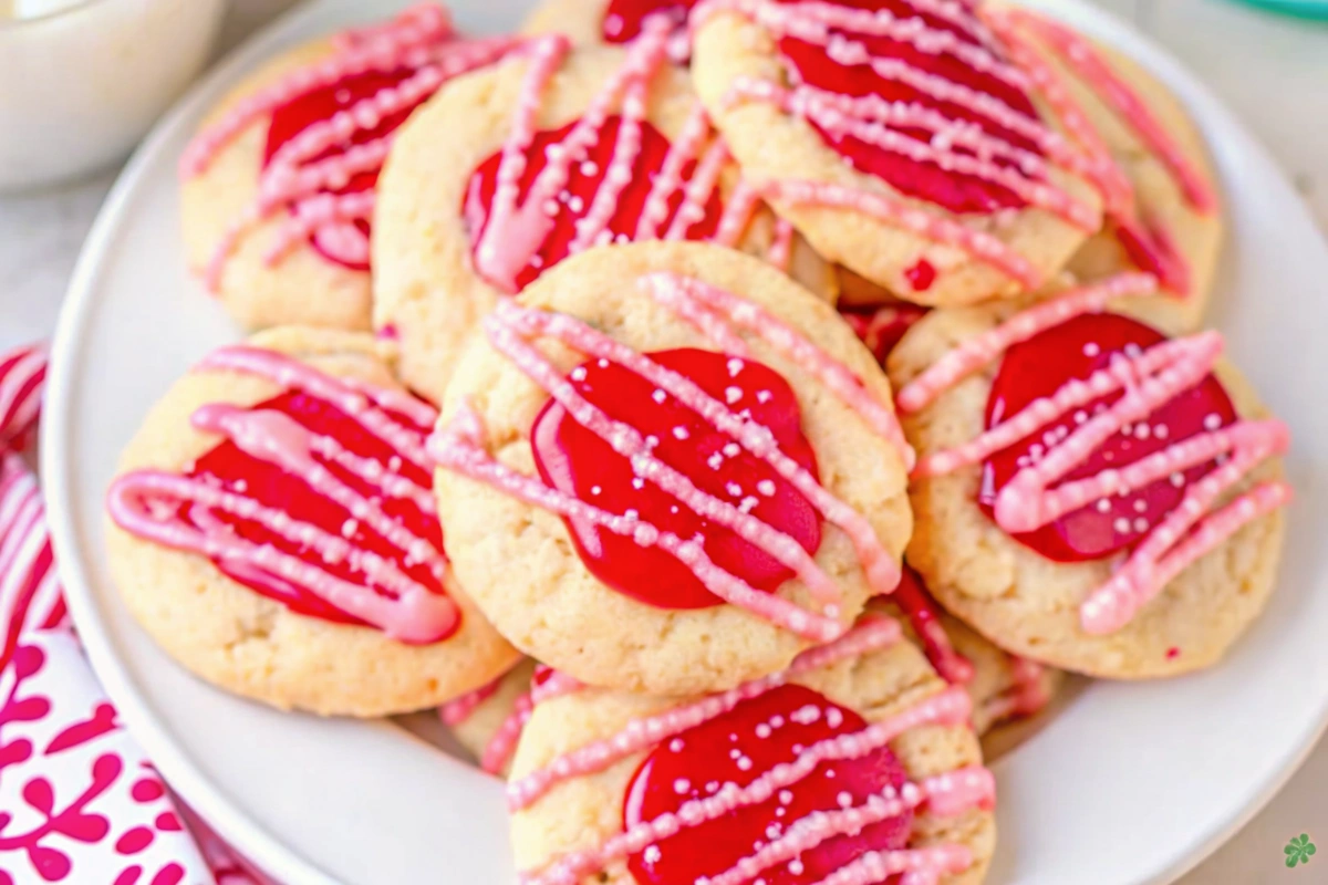 Valentine's Thumbprint Cookies