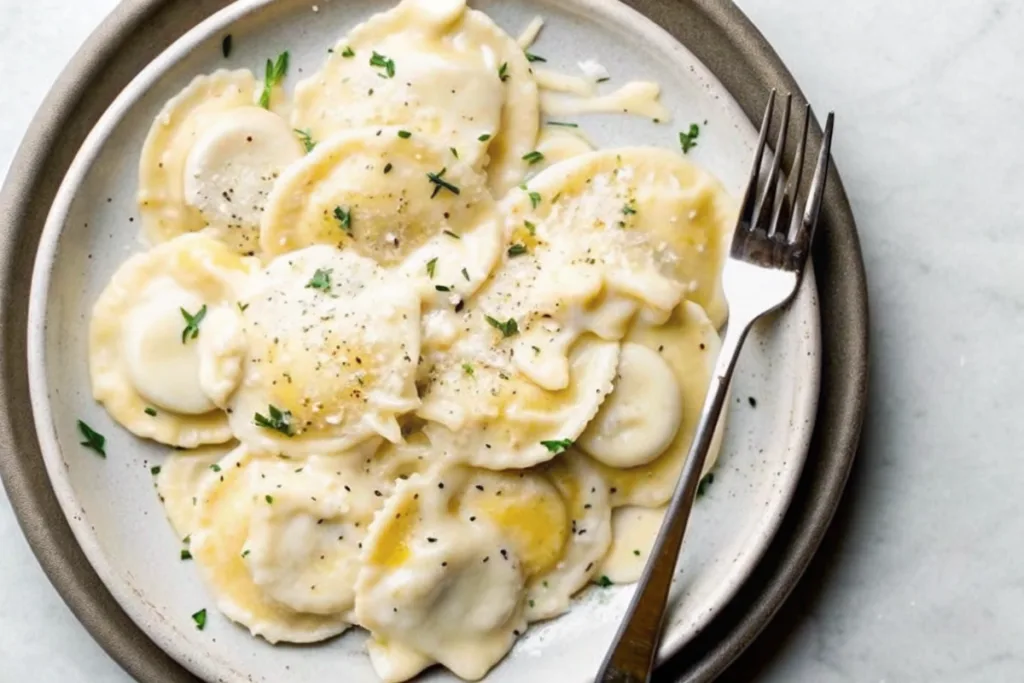 White Wine Cream Sauce for Ravioli