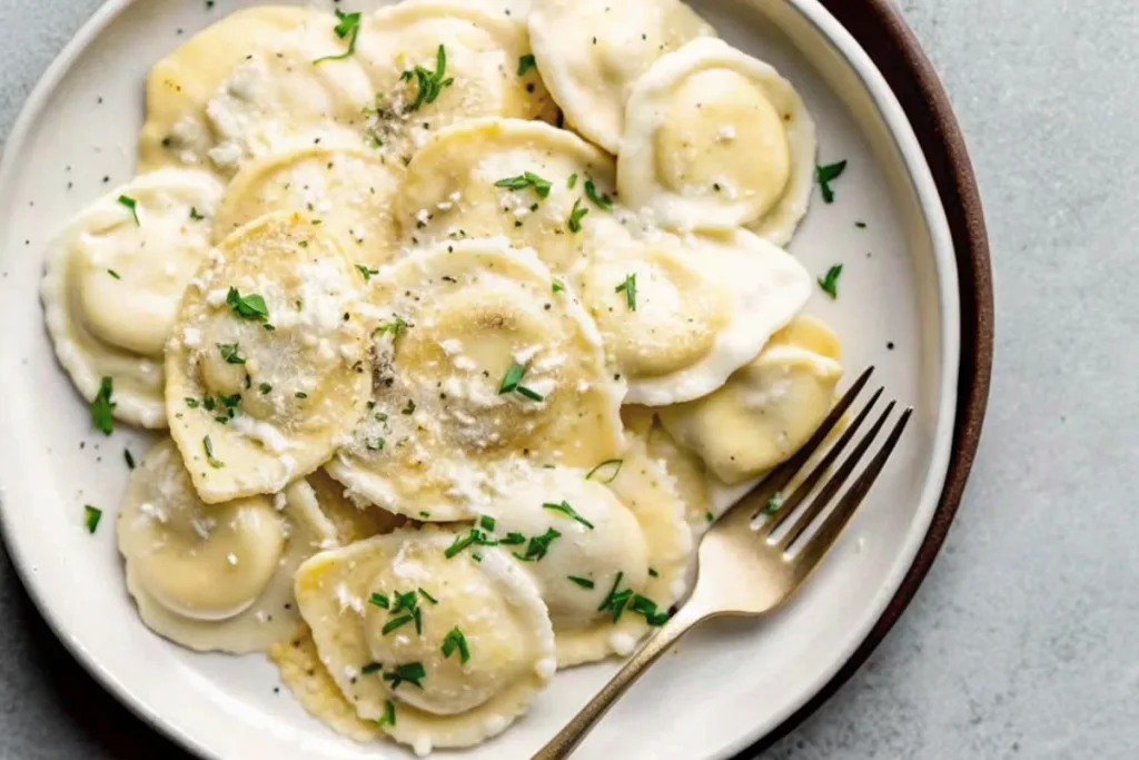 White Wine Cream Sauce for Ravioli