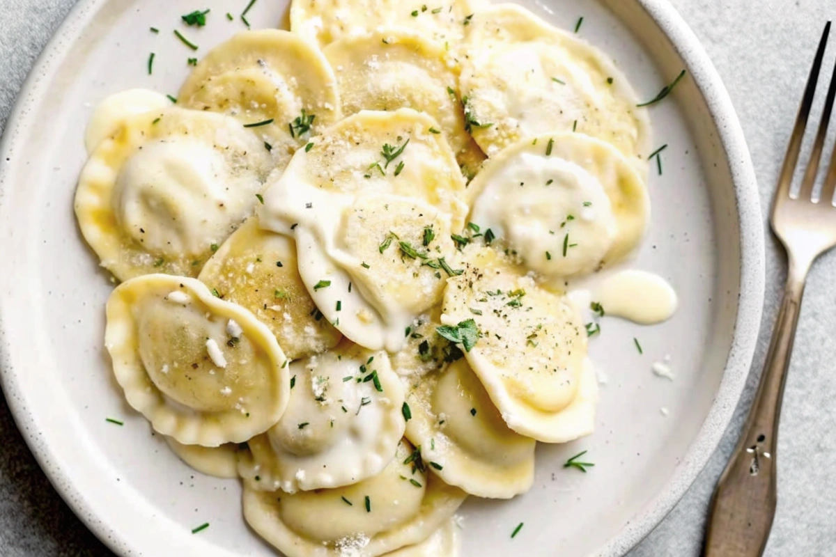 White Wine Cream Sauce for Ravioli