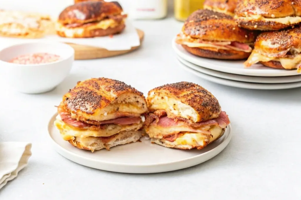 Air Fryer Ham and Cheese Sliders