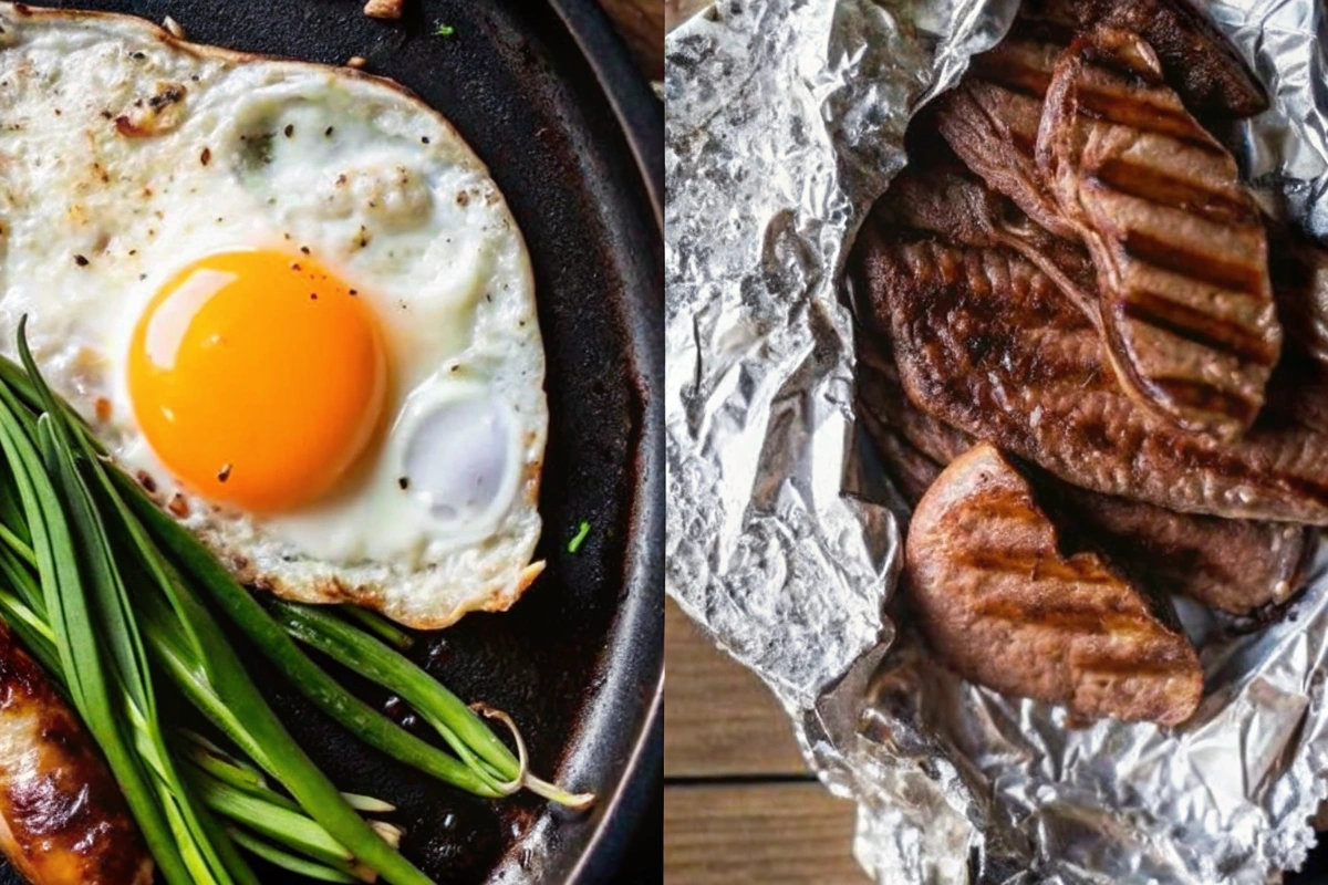 Blackstone Steak and Eggs