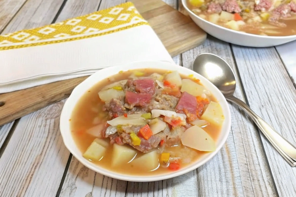 Canned Corned Beef and Cabbage Soup