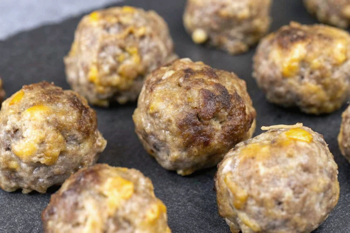 Carnivore Breakfast Cheesy Meatballs