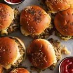 Cheesy Ground Beef Sliders