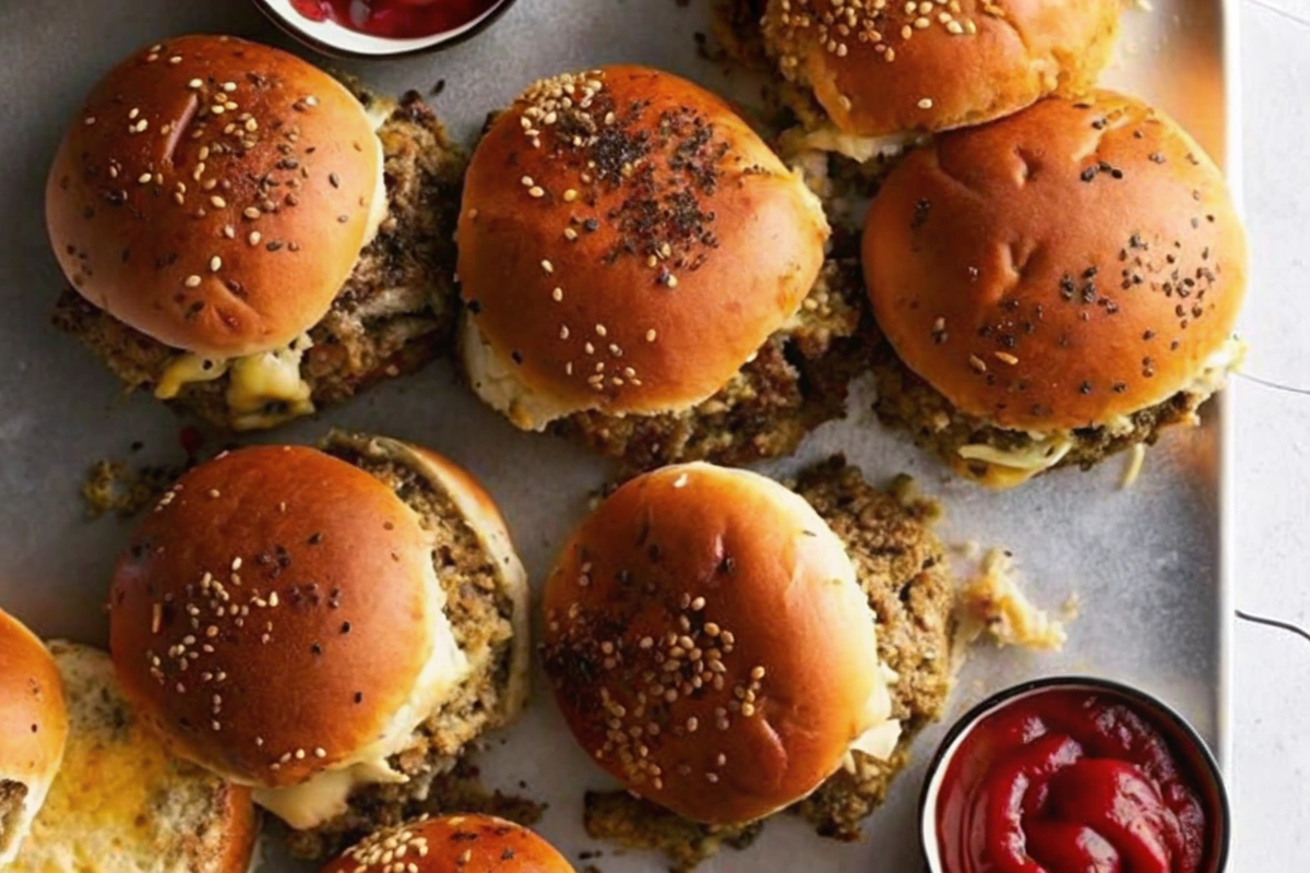 Cheesy Ground Beef Sliders