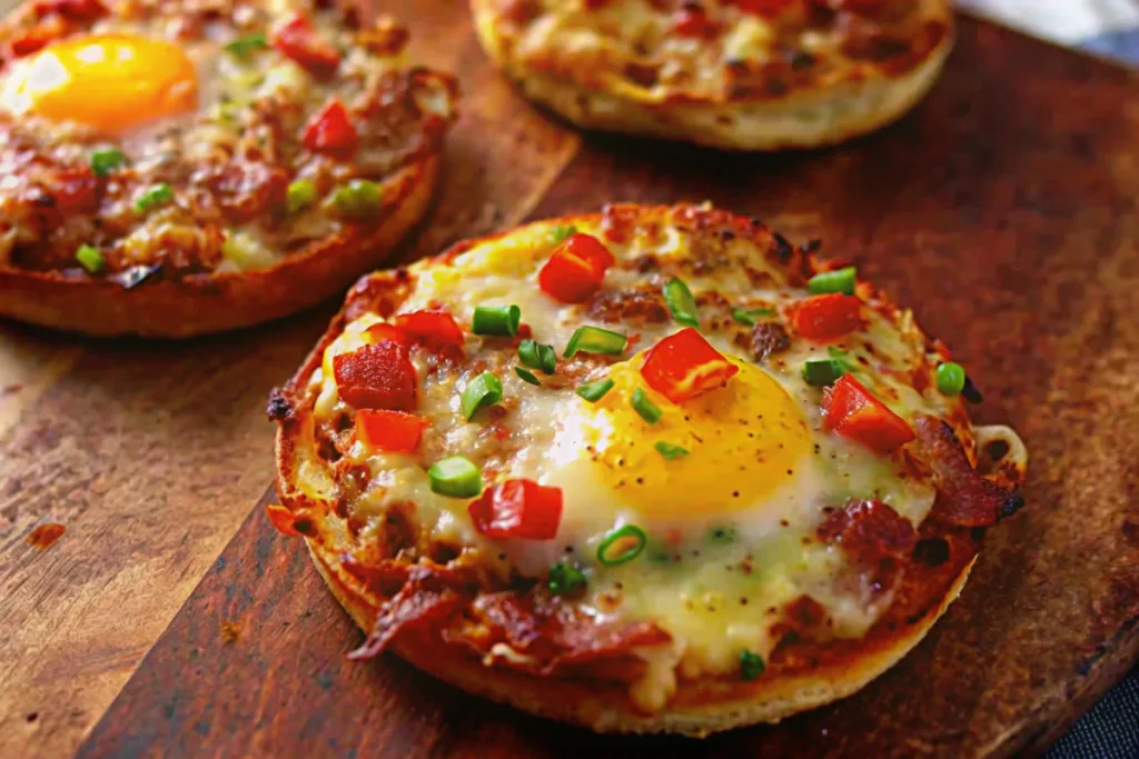 Easy English Muffin Breakfast Pizza Idea