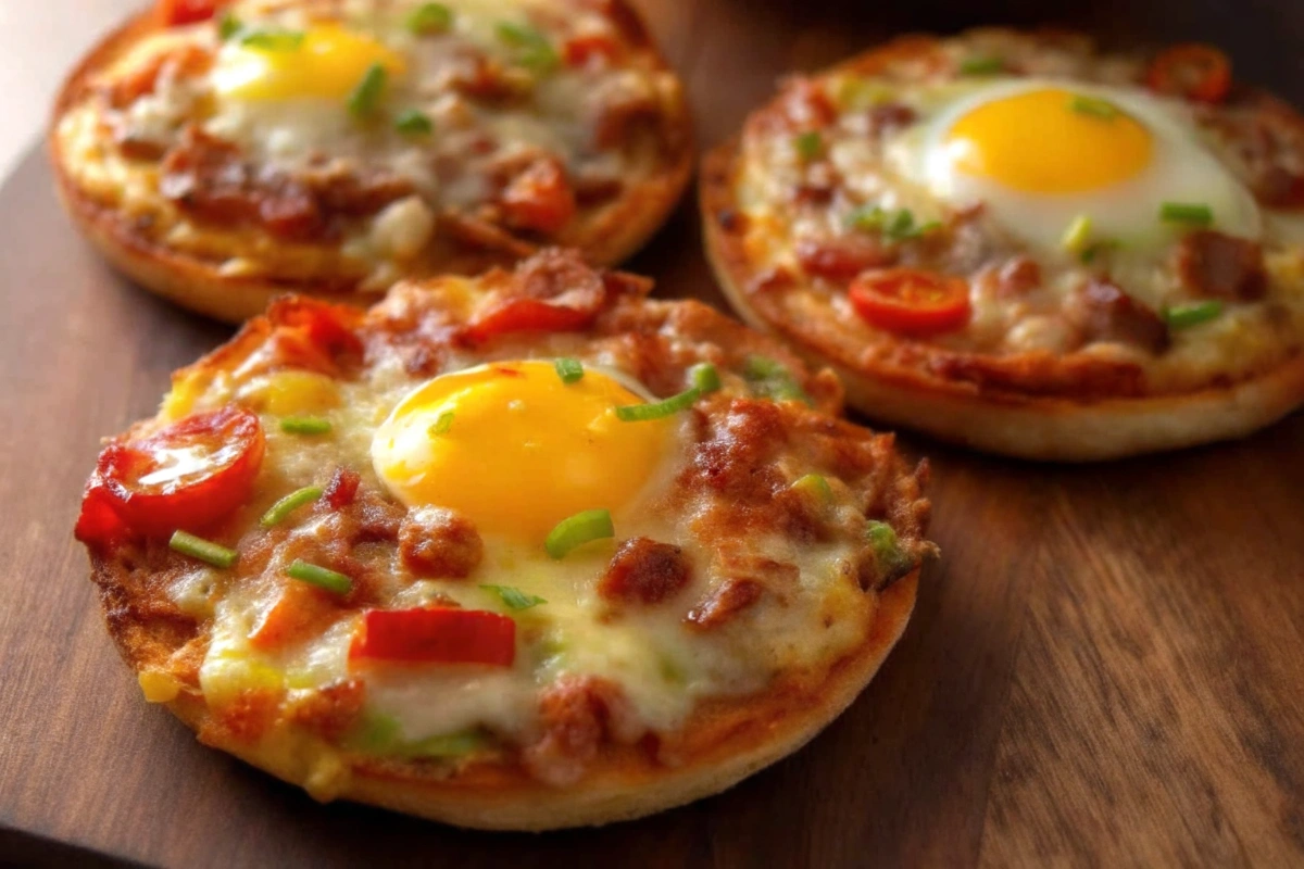 Easy English Muffin Breakfast Pizza Idea