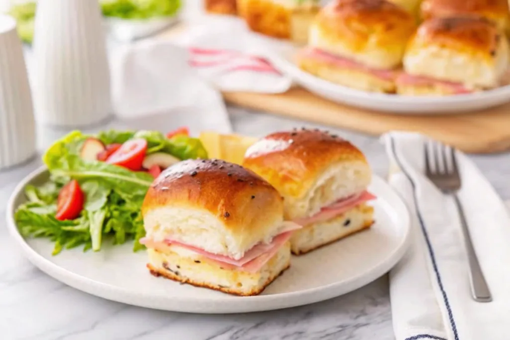 Easy Hot Ham and Cheese Sliders