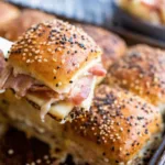 Everything Bagel Ham and Cheese Sliders