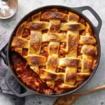 Fire-Roasted Corn and Beef Skillet Pie