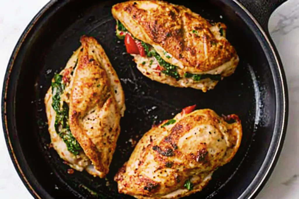 Greek Stuffed Chicken Dinner Recipe