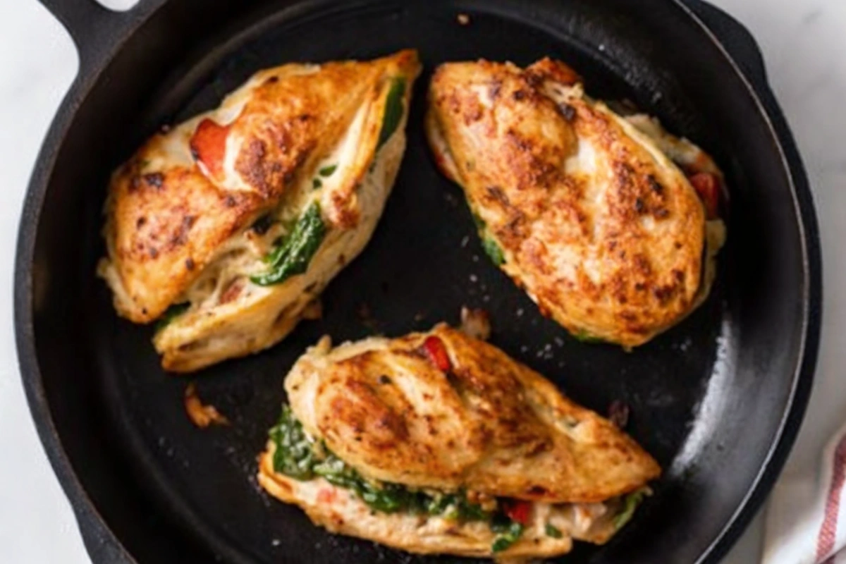 Greek Stuffed Chicken Dinner Recipe