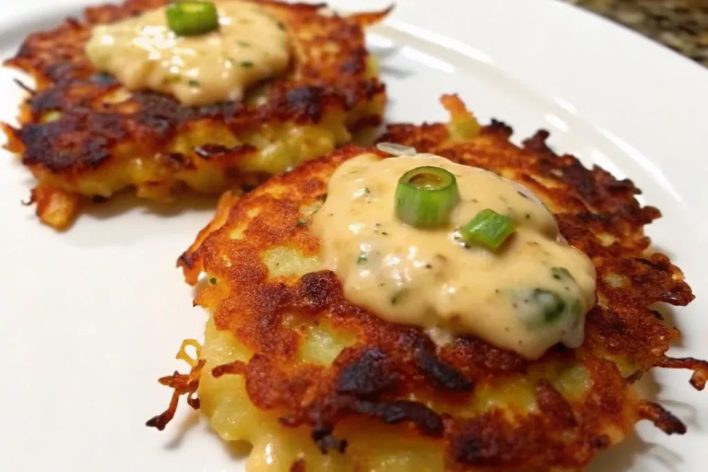Green Chile Cheese Potato Cakes