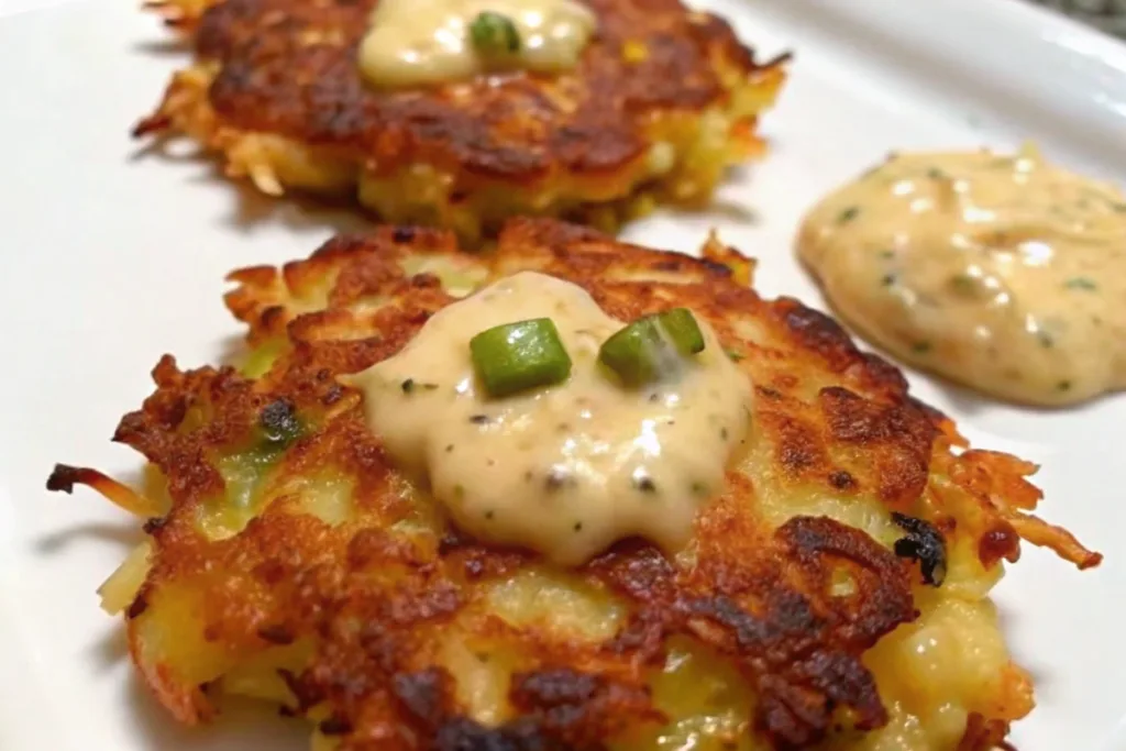 Green Chile Cheese Potato Cakes