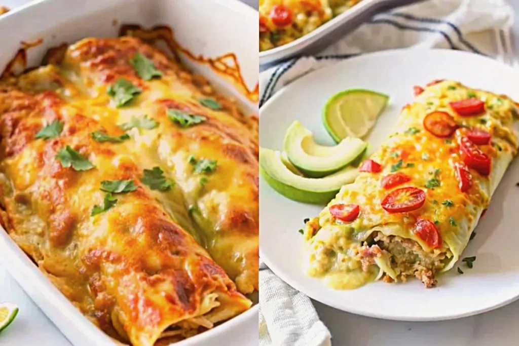 Green Chili Chicken Enchiladas