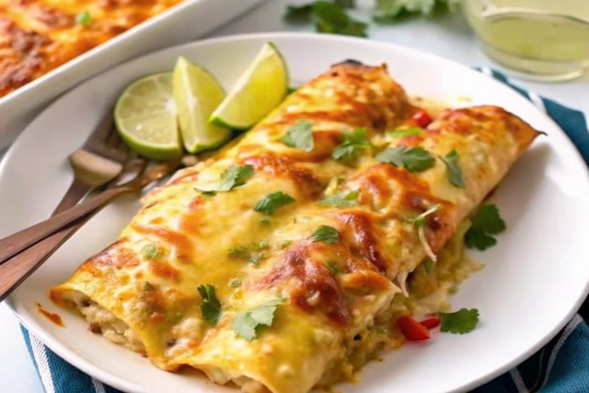 Green Chili Chicken Enchiladas