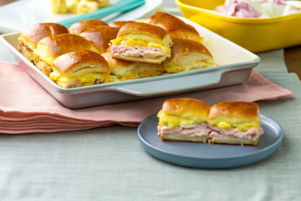 Ham and Pineapple Hawaiian Sliders Recipe
