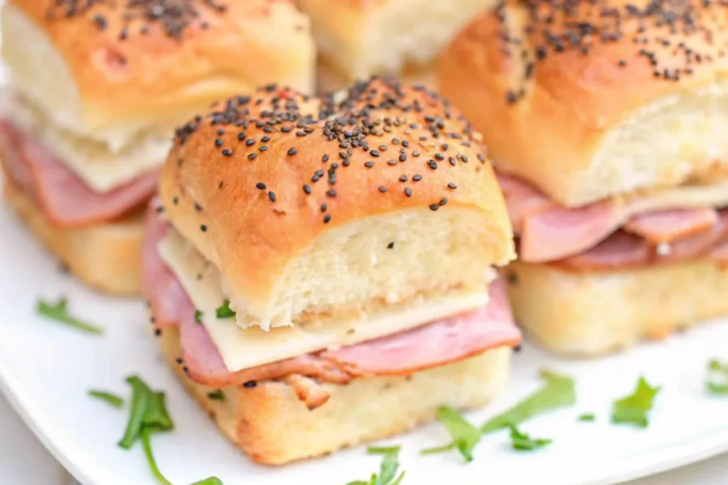 Hawaiian Roll Sliders with Ham and Cheese