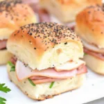 Hawaiian Roll Sliders with Ham and Cheese