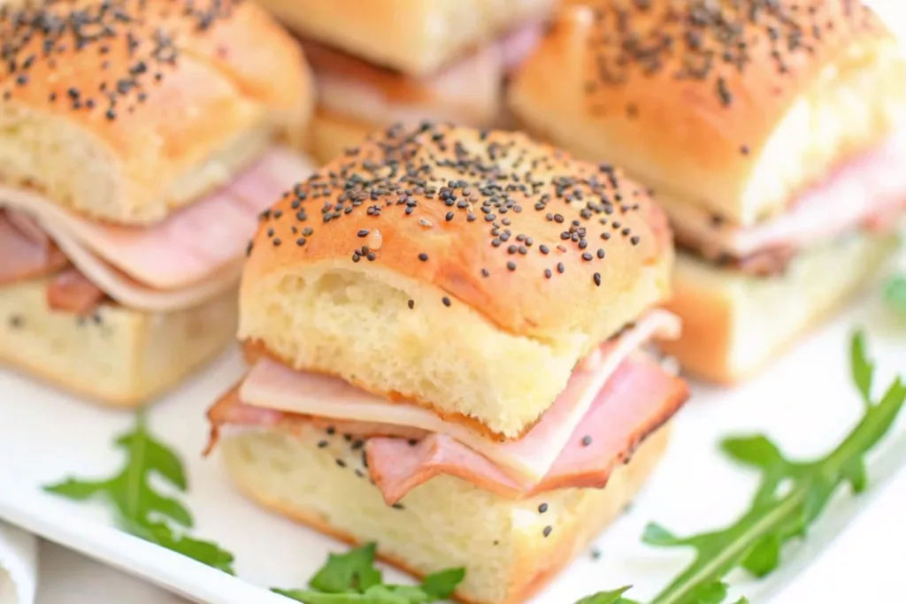 Hawaiian Roll Sliders with Ham and Cheese