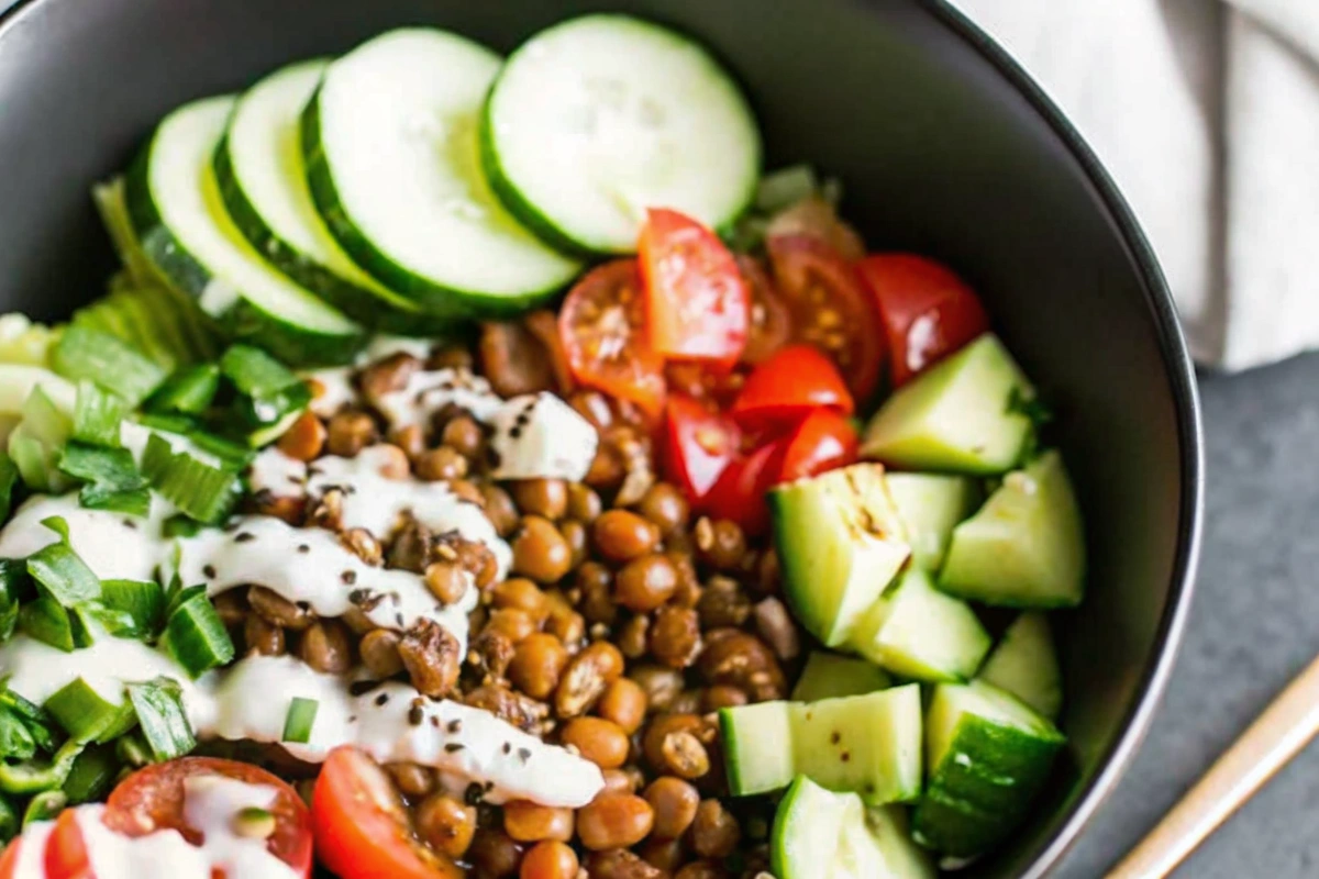 Healthy Vegan Lentil Bowls