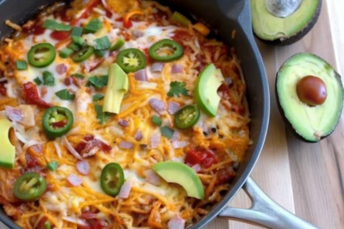 High Protein Chicken Enchilada Skillet High Protein Chicken Enchilada Skillet