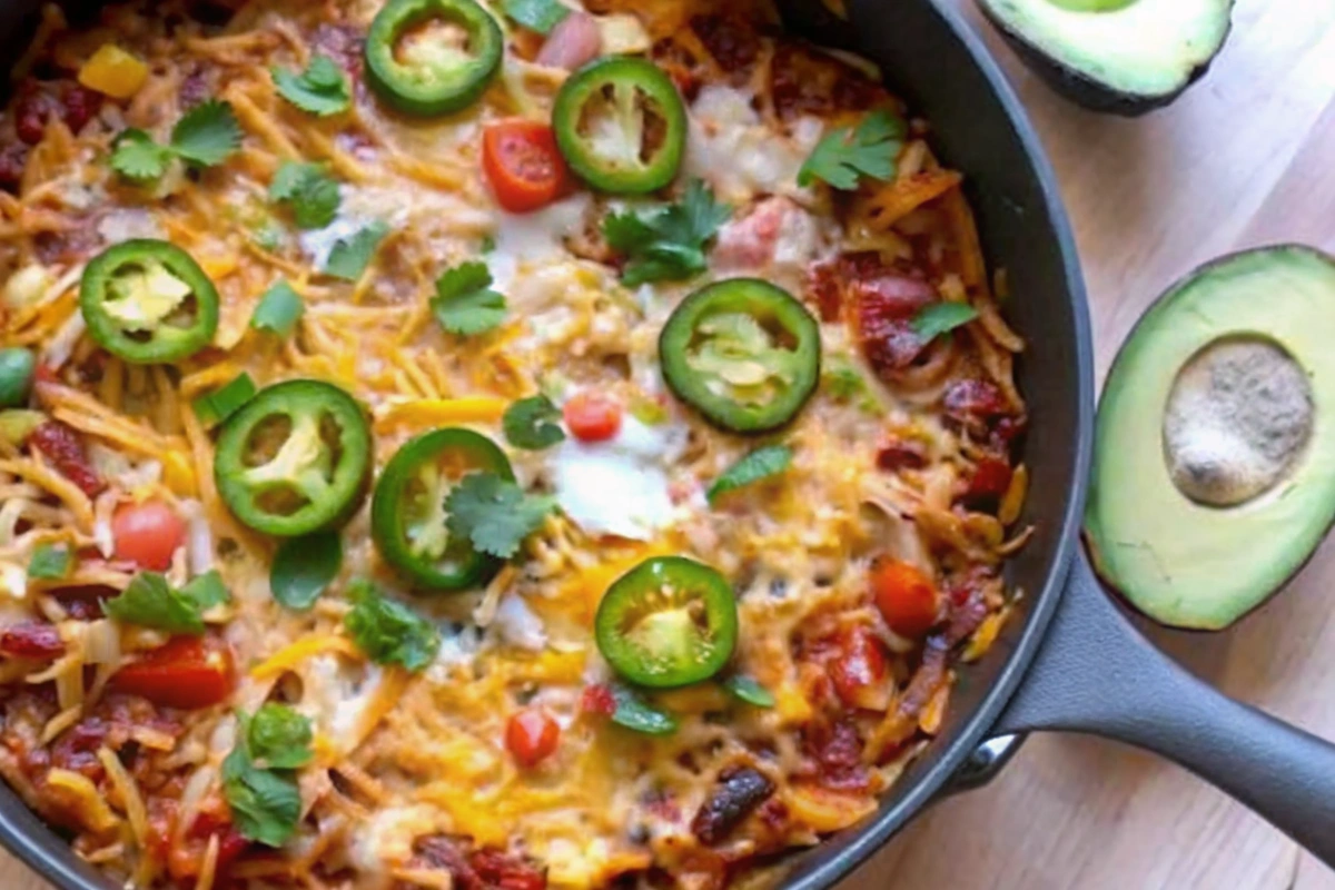 High Protein Chicken Enchilada Skillet