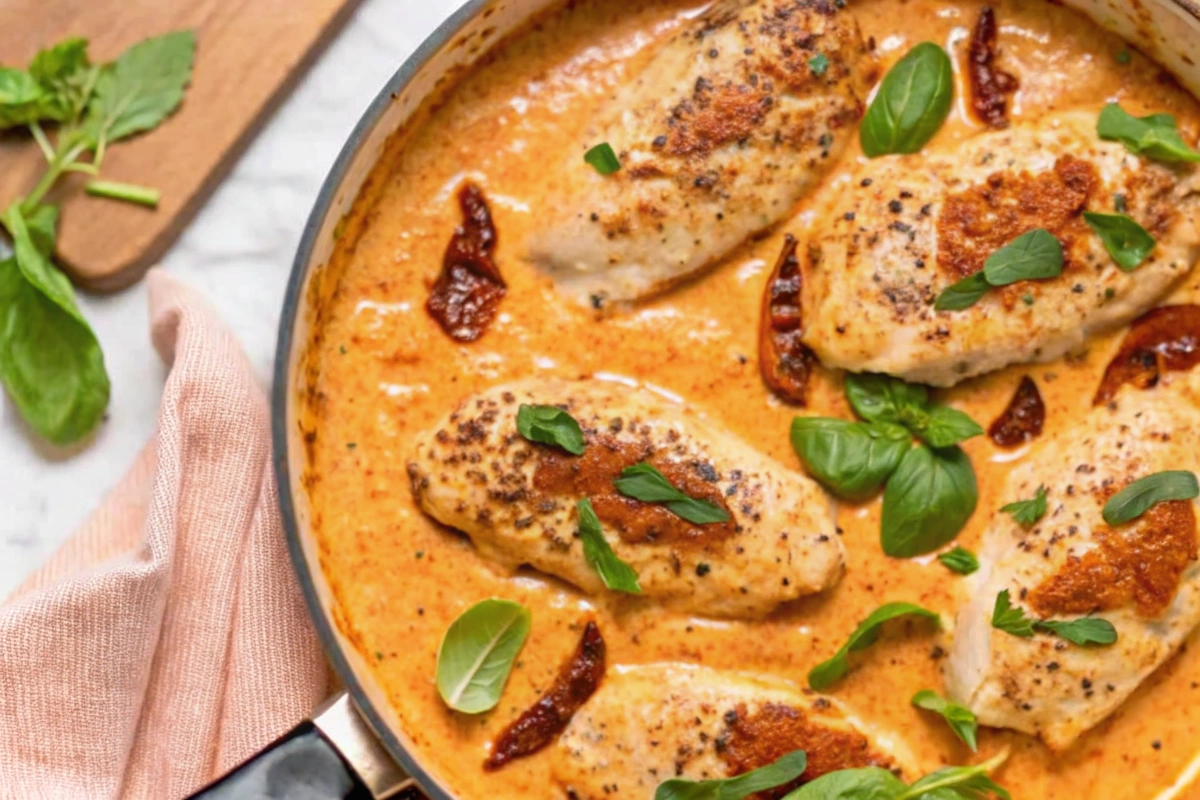 High Protein Tuscan Chicken Dinner Recipe