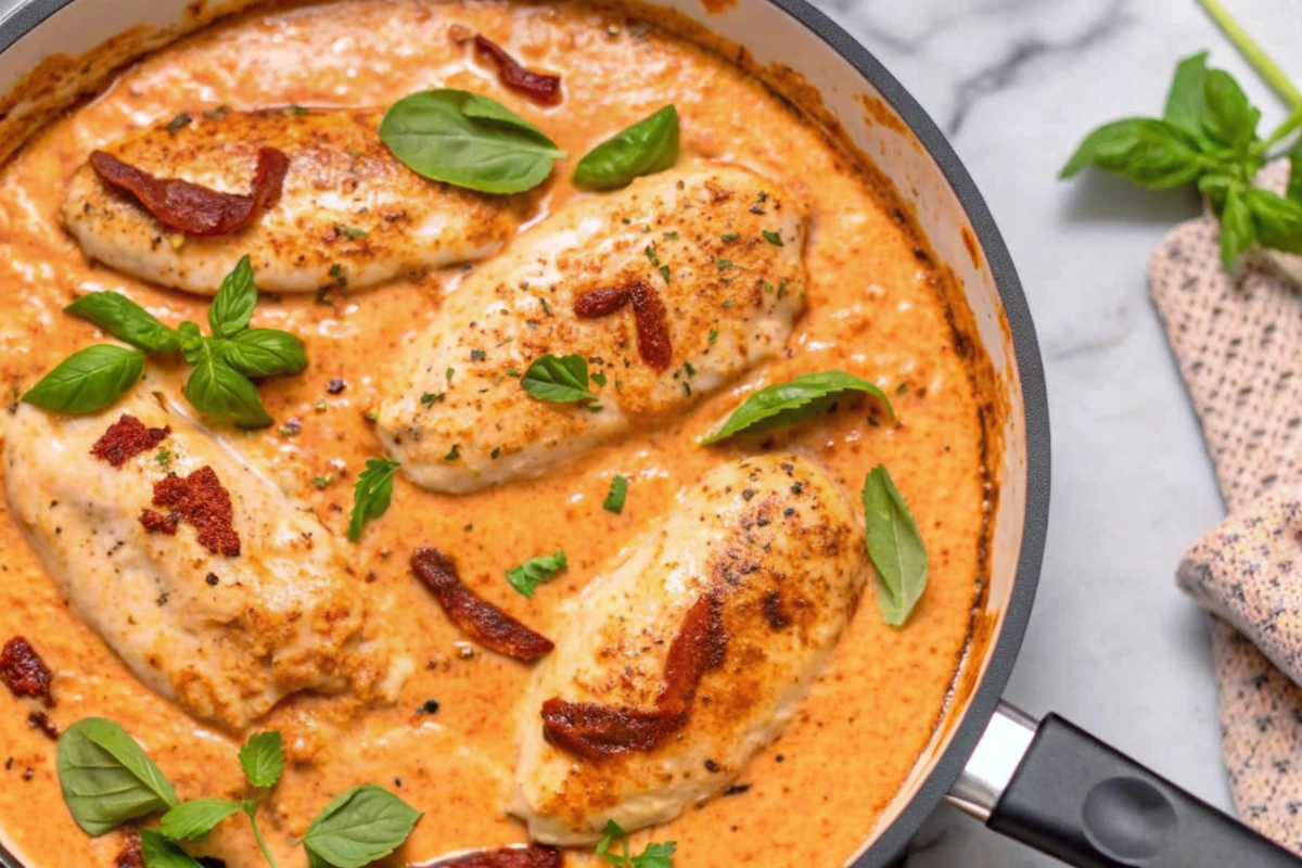 High Protein Tuscan Chicken Dinner Recipe