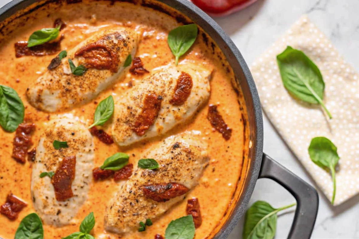 High Protein Tuscan Chicken Dinner Recipe